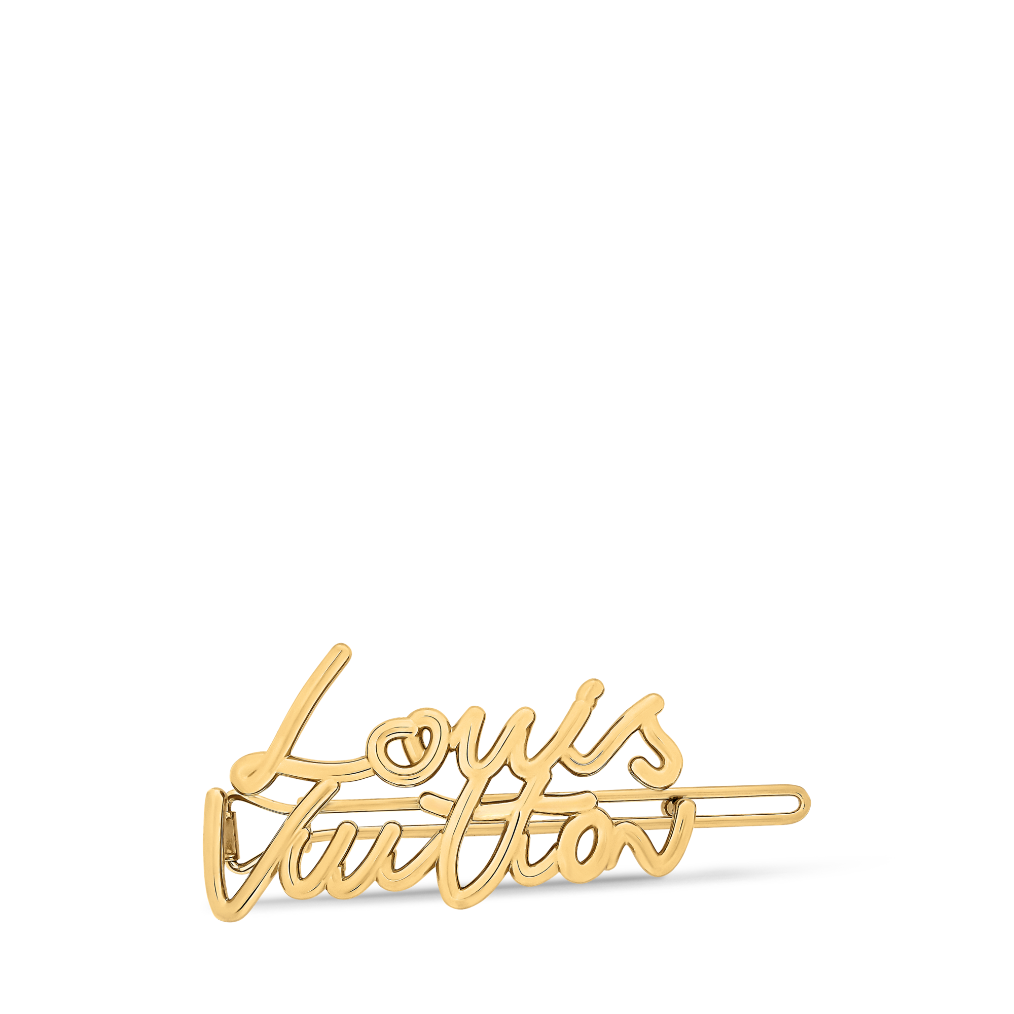 S00 Accessories Hair Accessories LV Script Barrette | Louis Vuitton ® (Product zoom)