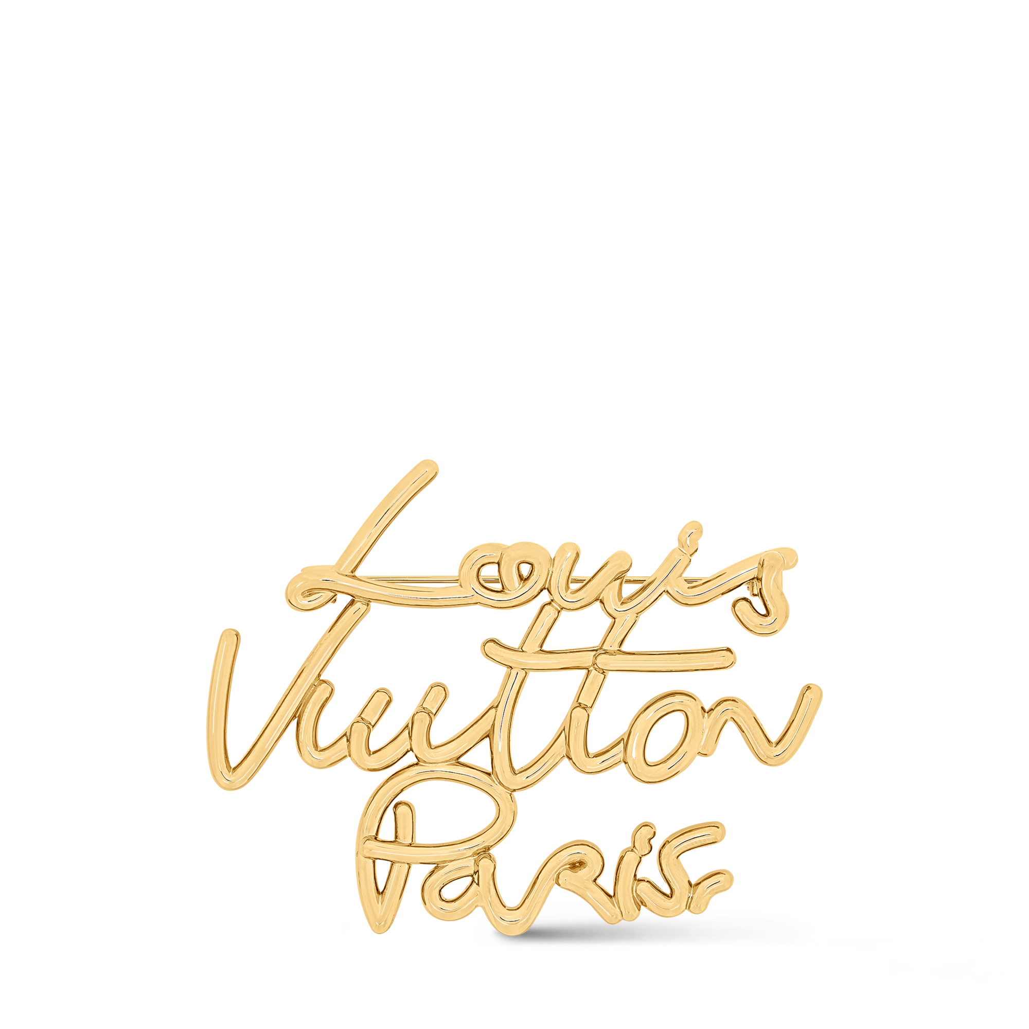 S00 Fashion Jewelry All Fashion Jewelry LV Script Brooch | Louis Vuitton ® (Product zoom)