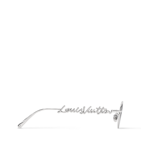 S00 Accessories Eyewear LV Script Metal Round Sunglasses | Louis Vuitton ® (Product zoom)