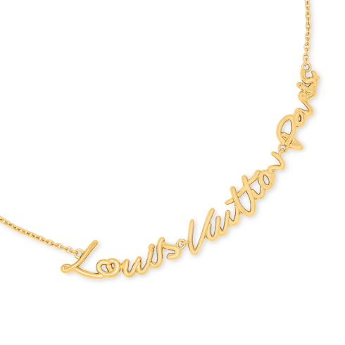 S00 Fashion Jewelry All Fashion Jewelry LV Script Necklace | Louis Vuitton ® (Product zoom)