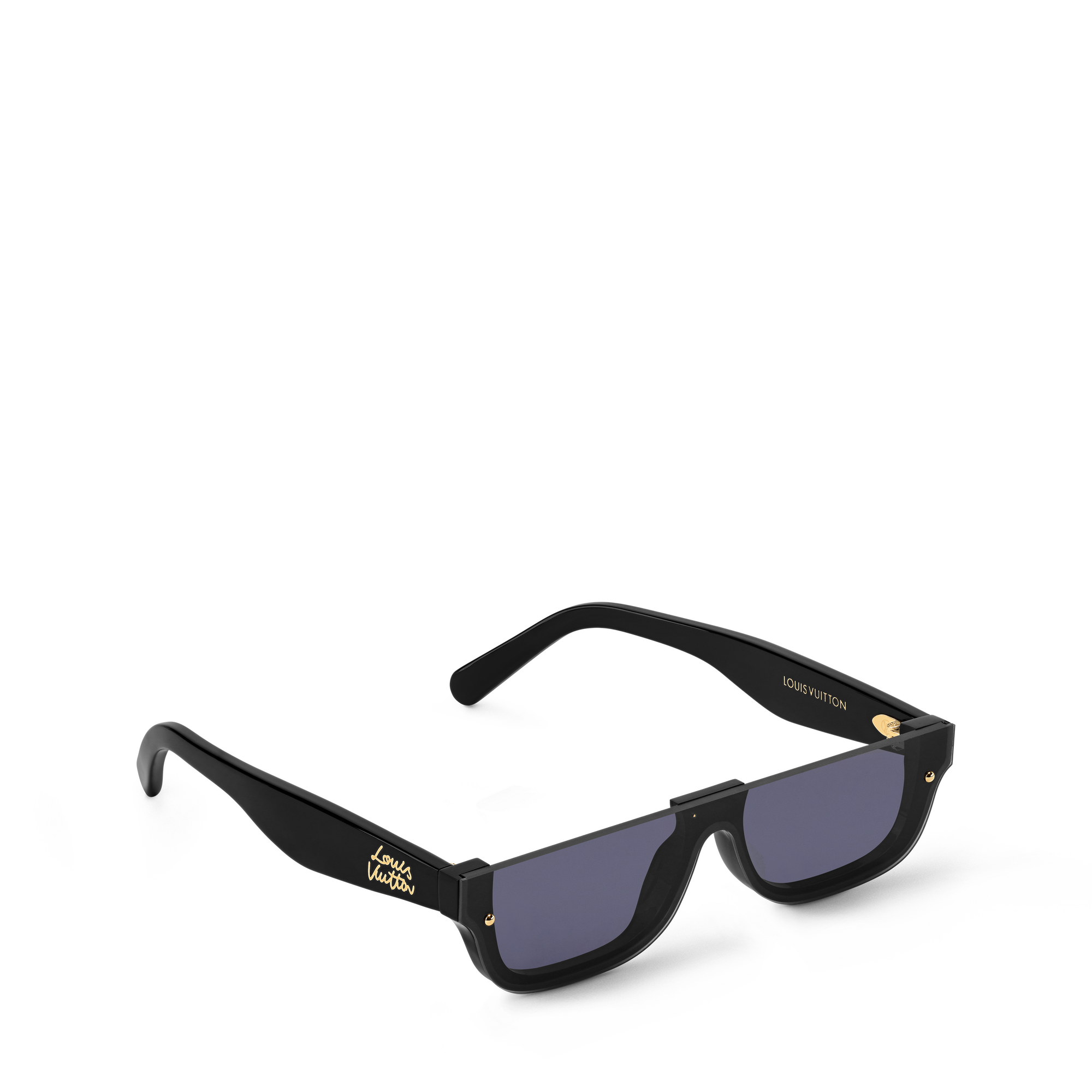 S00 Accessories Eyewear LV Script Rectangle Sunglasses | Louis Vuitton ® (Product zoom)