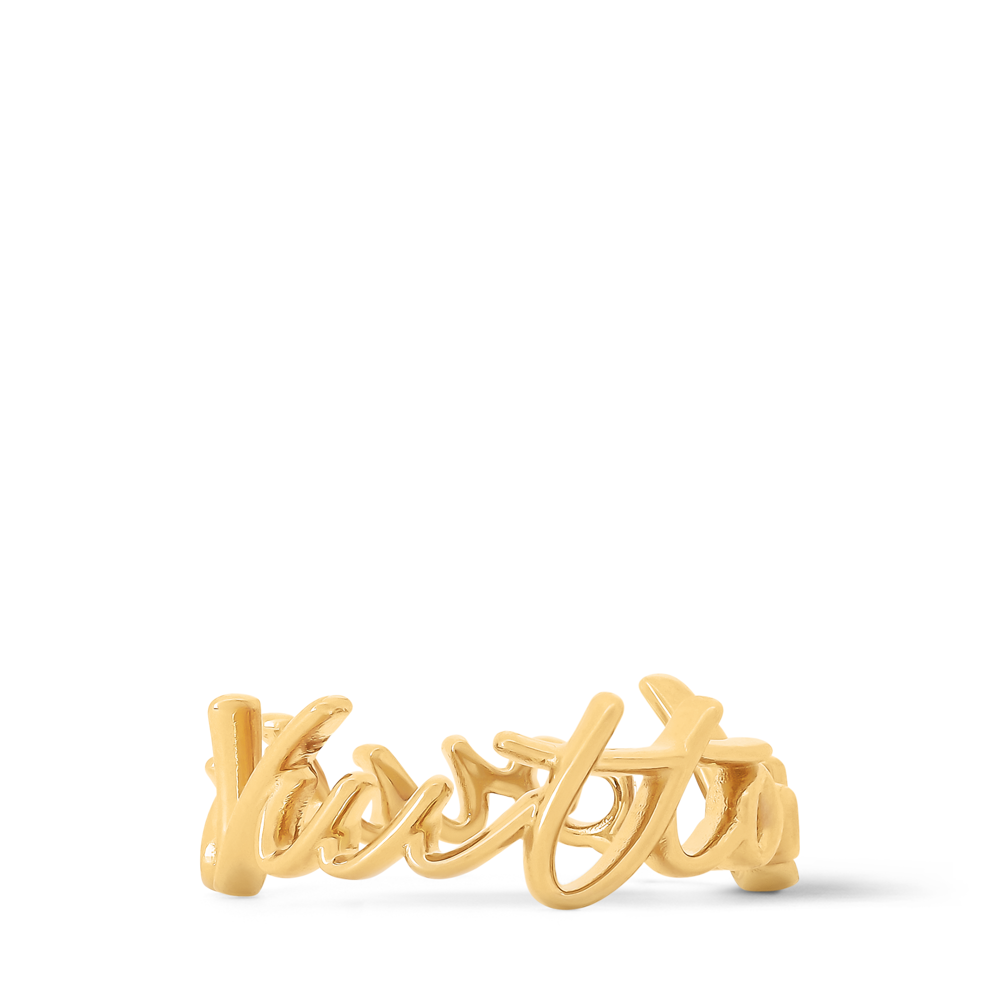 S00 Fashion Jewelry Rings LV Script Ring | Louis Vuitton ® (Product zoom)