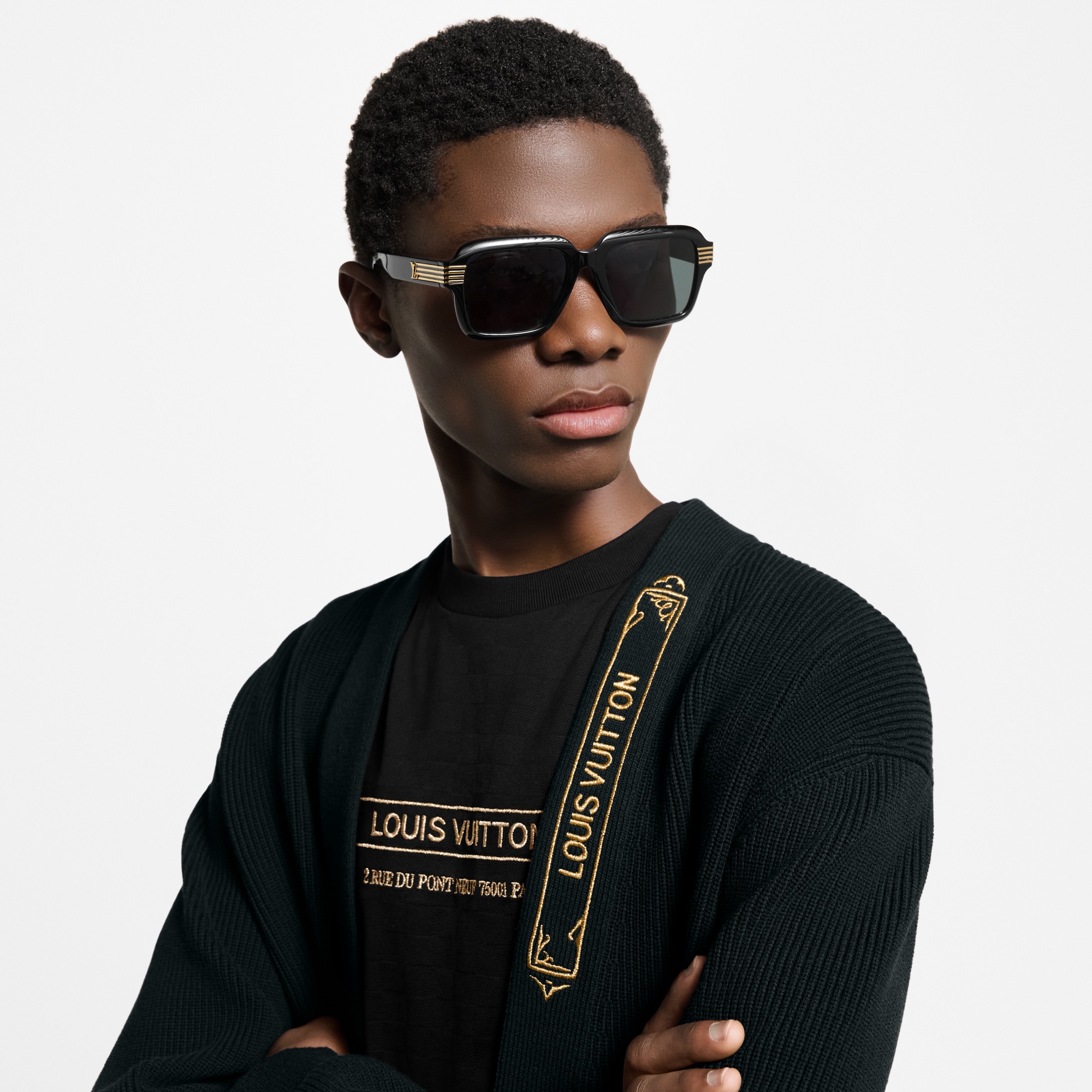 S00 Accessories Sunglasses LV Slide Large Square Round Sunglasses | Louis Vuitton ® (Product zoom)