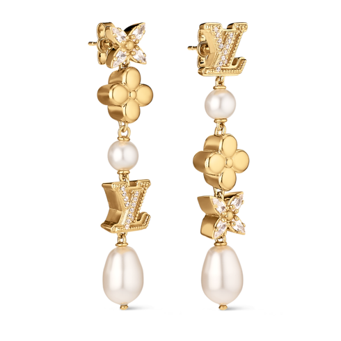 S00 Fashion Jewelry All Fashion Jewelry LV Sparkling Pearls Earrings | Louis Vuitton ® (Product zoom)