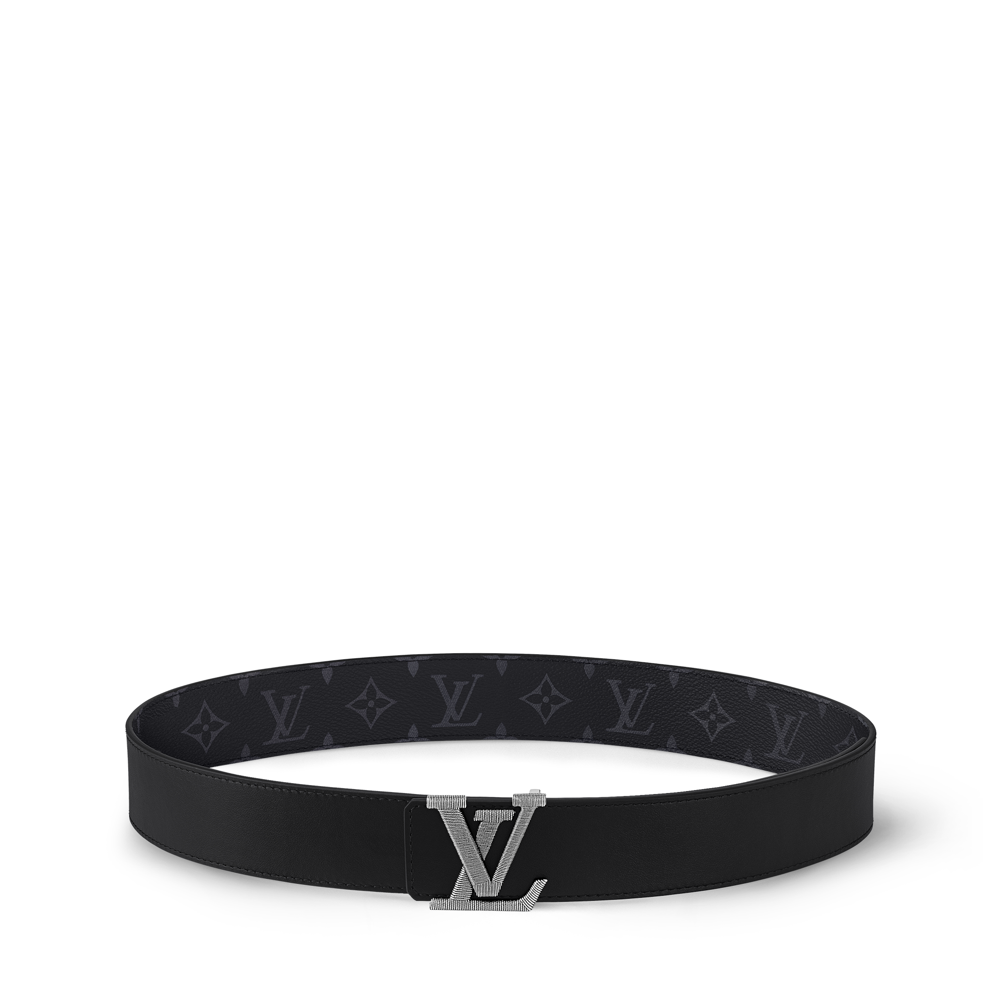 Monogram Eclipse Canvas Accessories Belts LV Stitch 40mm Reversible Belt | Louis Vuitton ® (Product zoom)
