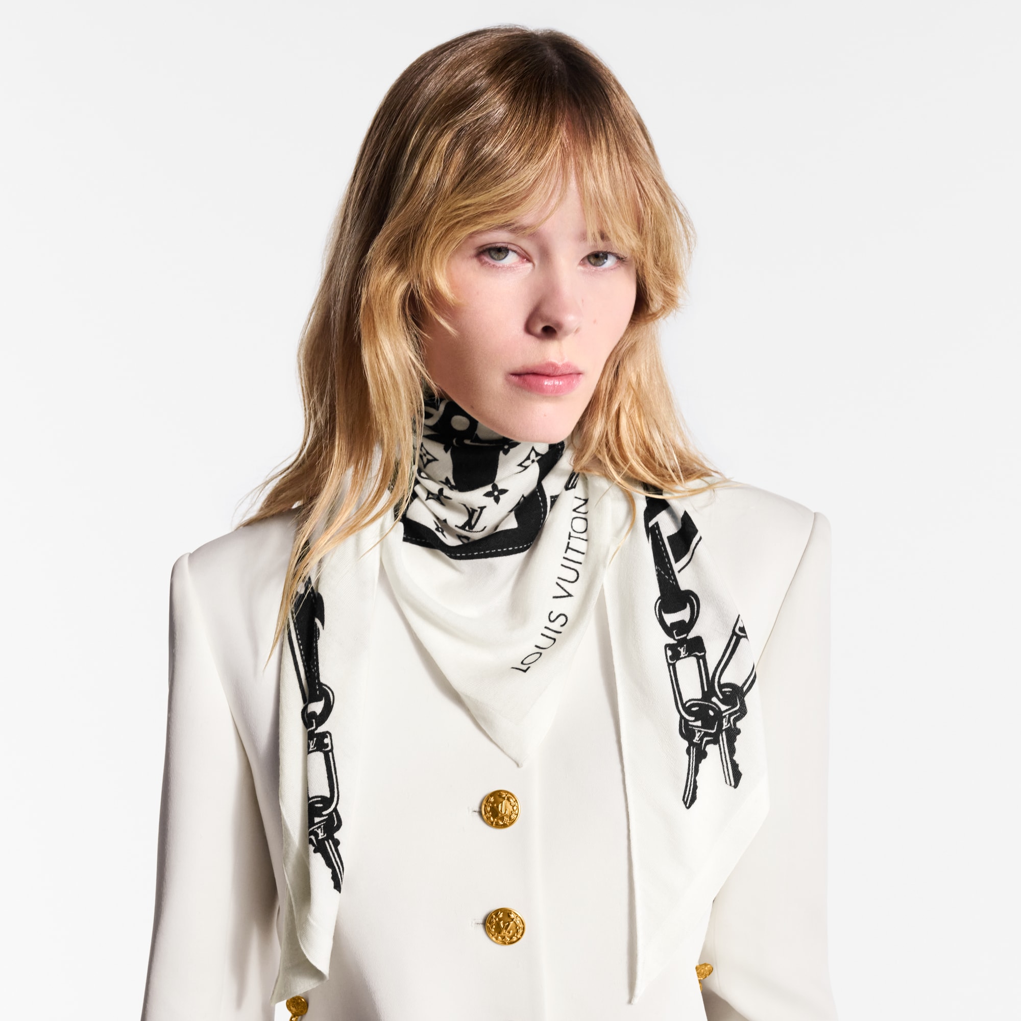 S00 Accessories Silk Squares and Bandeaus  LV Straps Triangle | Louis Vuitton ® (Product zoom)