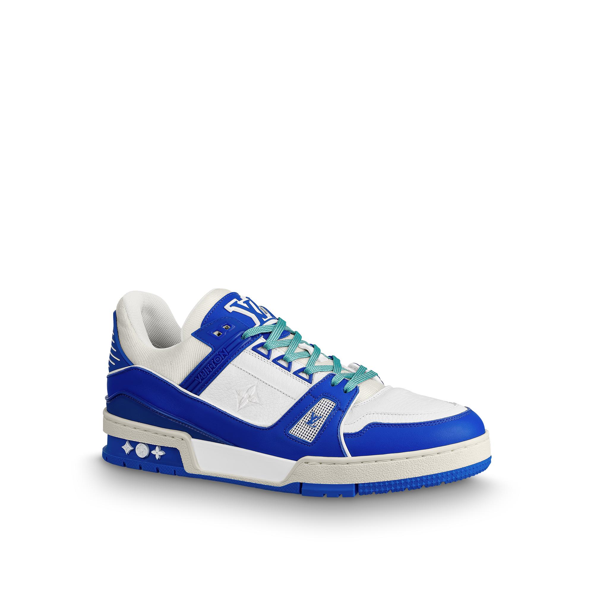 louis vuitton sneakers blue and white