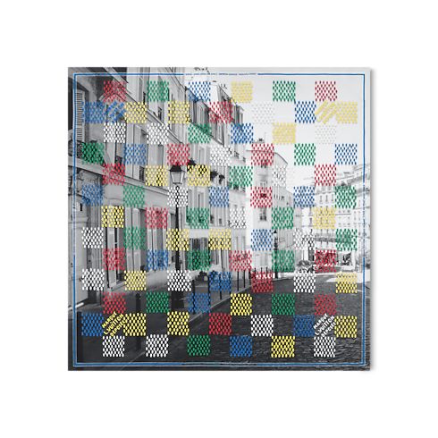 S00 Accessories Silk and Bandanas LV Vers Damier Silk Bandana | Louis Vuitton ® (Product zoom)