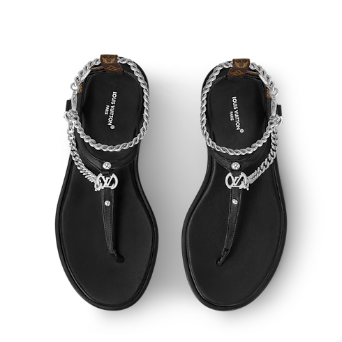 Shoes Sandals and Espadrilles LV Vibe Flat Thong | Louis Vuitton ® (Product zoom)