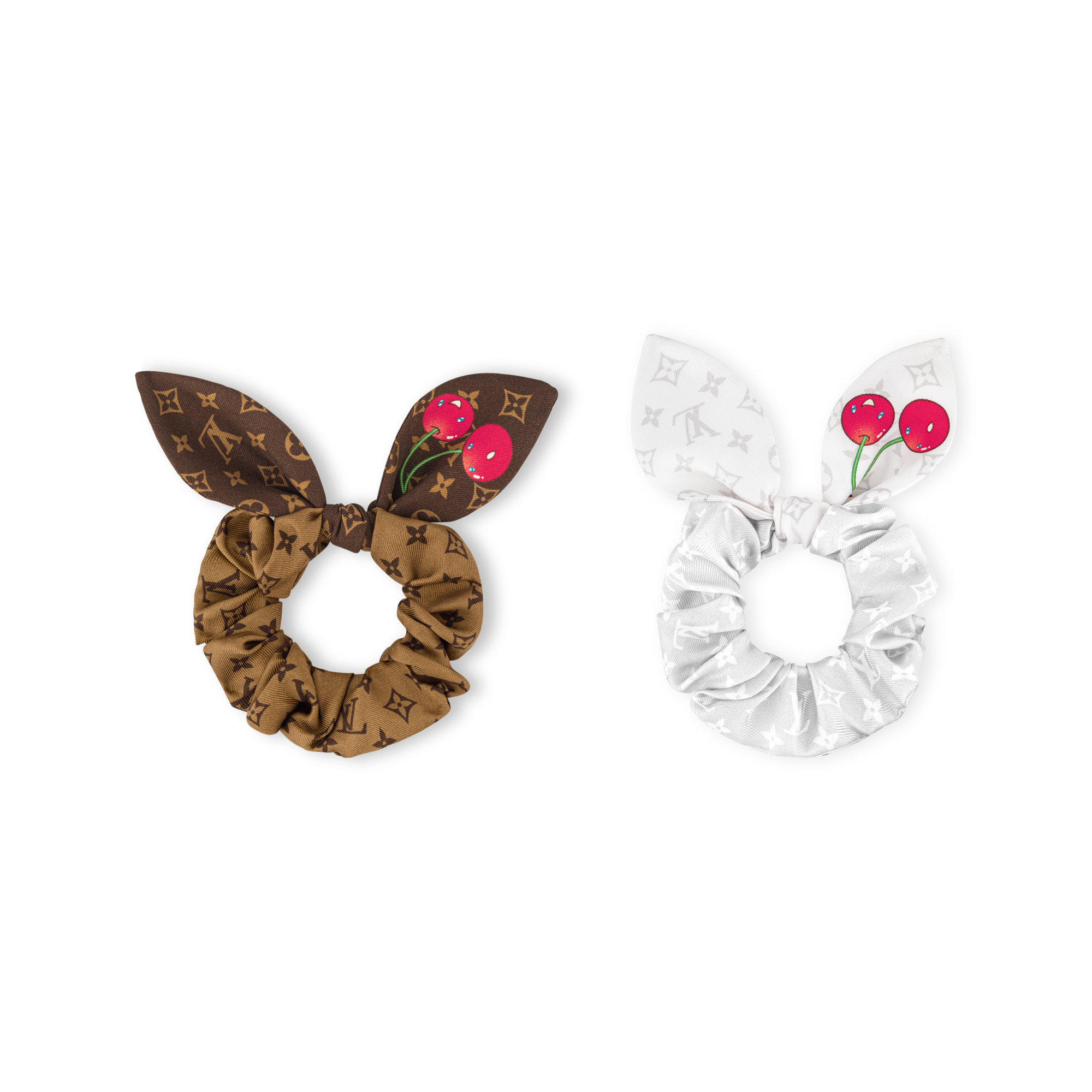S00 Accessories Hair Accessories LV x TM Monogram Cerise Set of Scrunchies | Louis Vuitton ® (Product zoom)