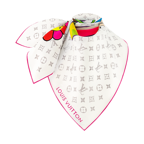 S00 Accessories Silk Squares and Bandeaus LV x TM Monogram Superflat Square 90 | Louis Vuitton ® (Product zoom)