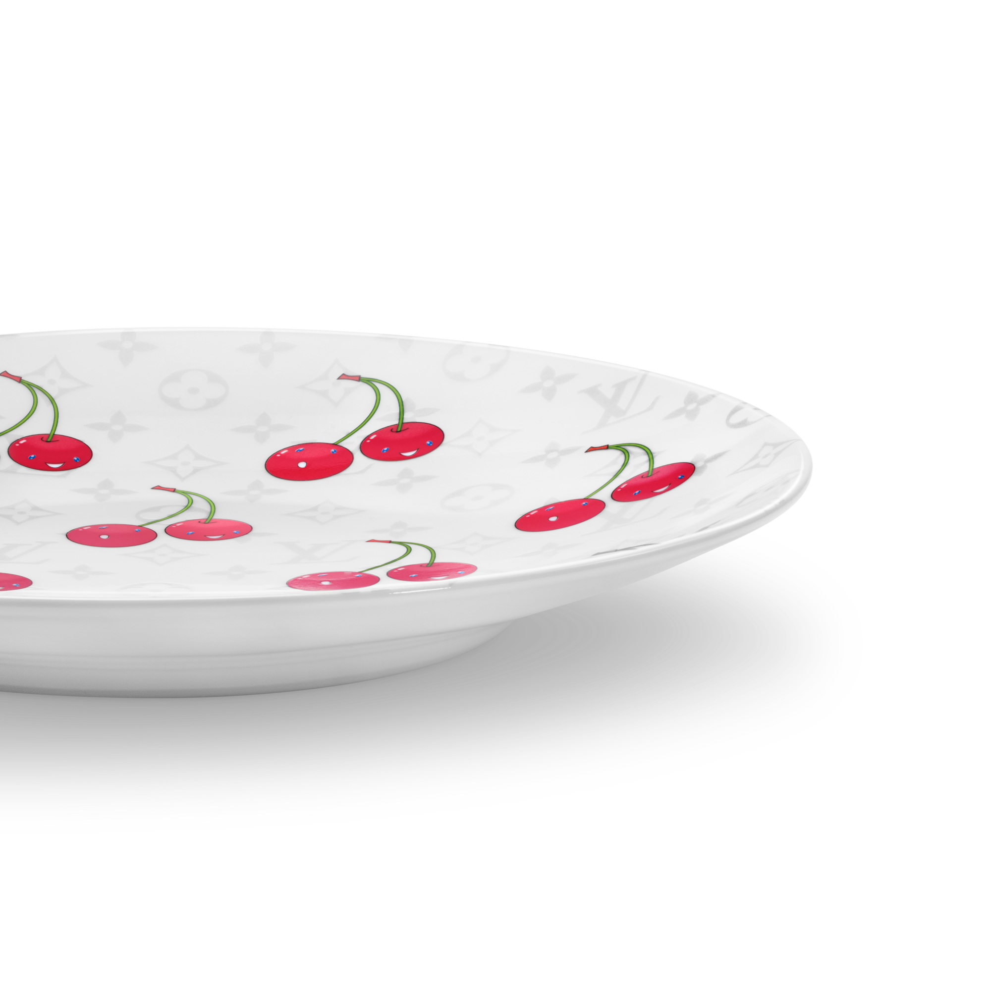 Monogram Cerises Home and Art of Dining Art of Dining LV x TM Set of 2 Dessert Plates | Louis Vuitton ® (Product zoom)