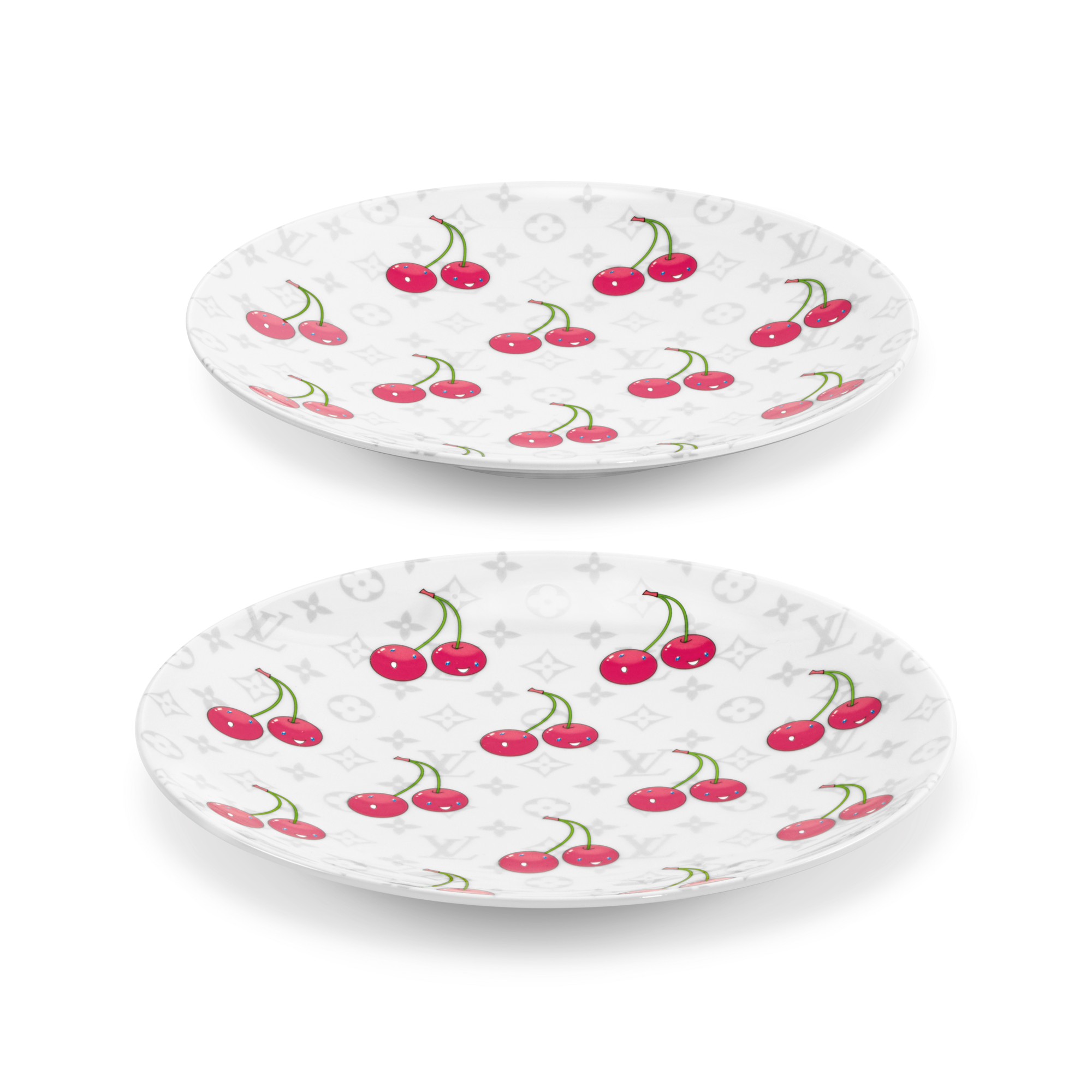 Monogram Cerises Home and Art of Dining Art of Dining LV x TM Set of 2 Dessert Plates | Louis Vuitton ® (Product zoom)