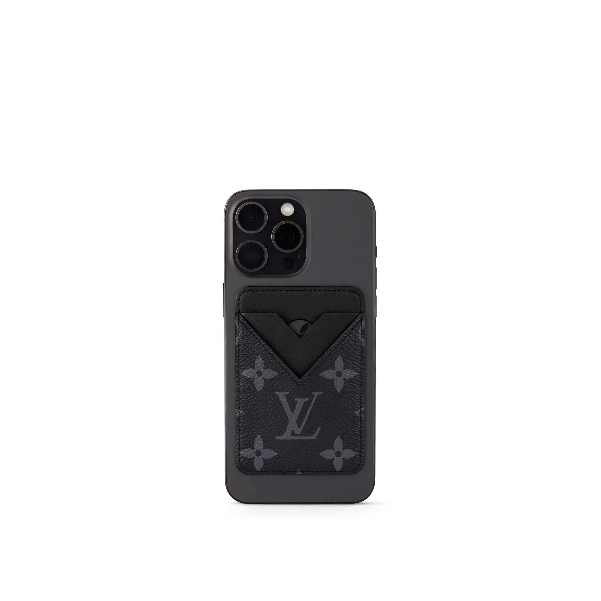 Monogram Eclipse Tech Objects and Accessories Smartphone Accessories Magnetic Card Holder | Louis Vuitton ® (Product zoom)