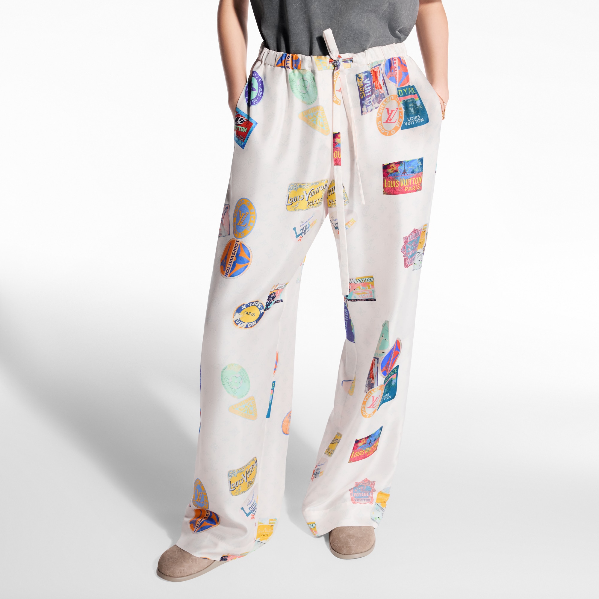  Ready-to-Wear Pants Mahina Patch Pajama Pants | Louis Vuitton ® (Product zoom)