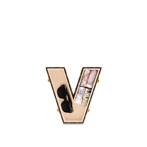 Monogram Rigides Letter Trunks Malle Lettre V | Louis Vuitton ® (Zoom produit)