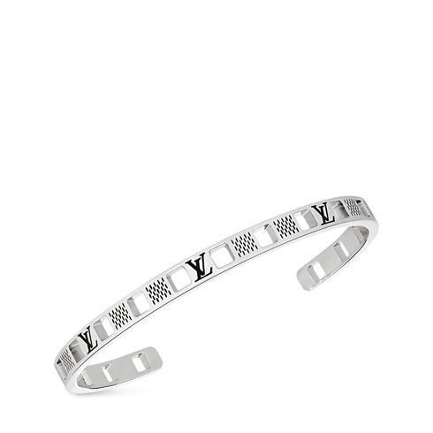 S00 Bijoux Fantaisie Bracelets Manchette à découpes Damier Staples | Louis Vuitton ® (Zoom produit)