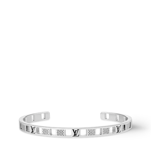 S00 Bijoux Fantaisie Bracelets Manchette à découpes Damier Staples | Louis Vuitton ® (Zoom produit)
