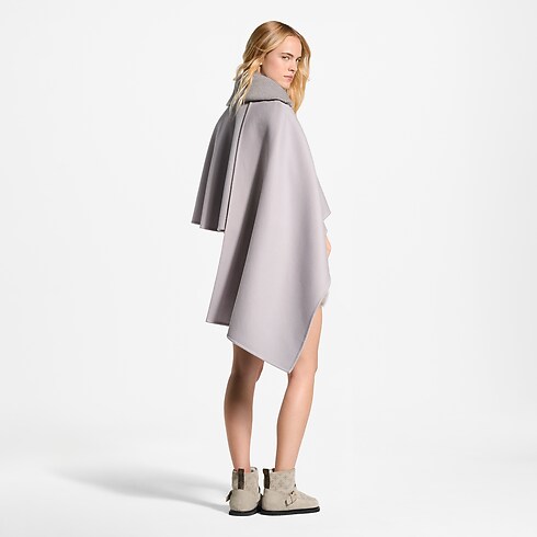 Prêt-à-Porter Manteaux et Vestes Manteau cape asymétrique Mahina | Louis Vuitton ® (Zoom produit)