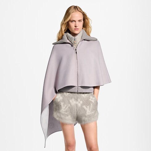 Prêt-à-Porter Manteaux et Vestes Manteau cape asymétrique Mahina | Louis Vuitton ® (Zoom produit)