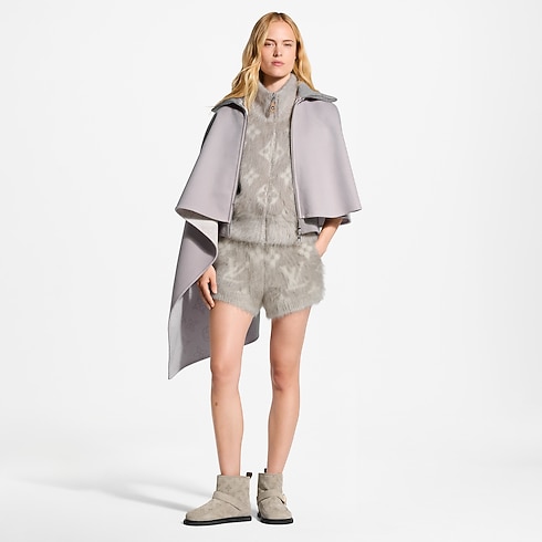 Prêt-à-Porter Manteaux et Vestes Manteau cape asymétrique Mahina | Louis Vuitton ® (Zoom produit)