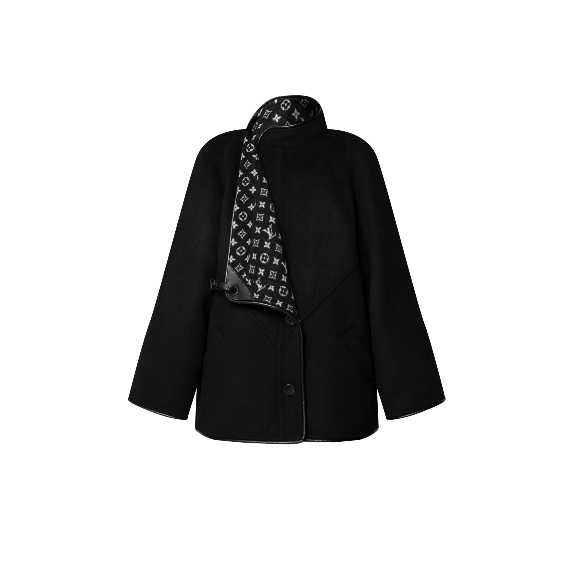  Prêt-à-Porter Manteaux et Vestes Manteau double-face à attache mousqueton | Louis Vuitton ® (Zoom produit)