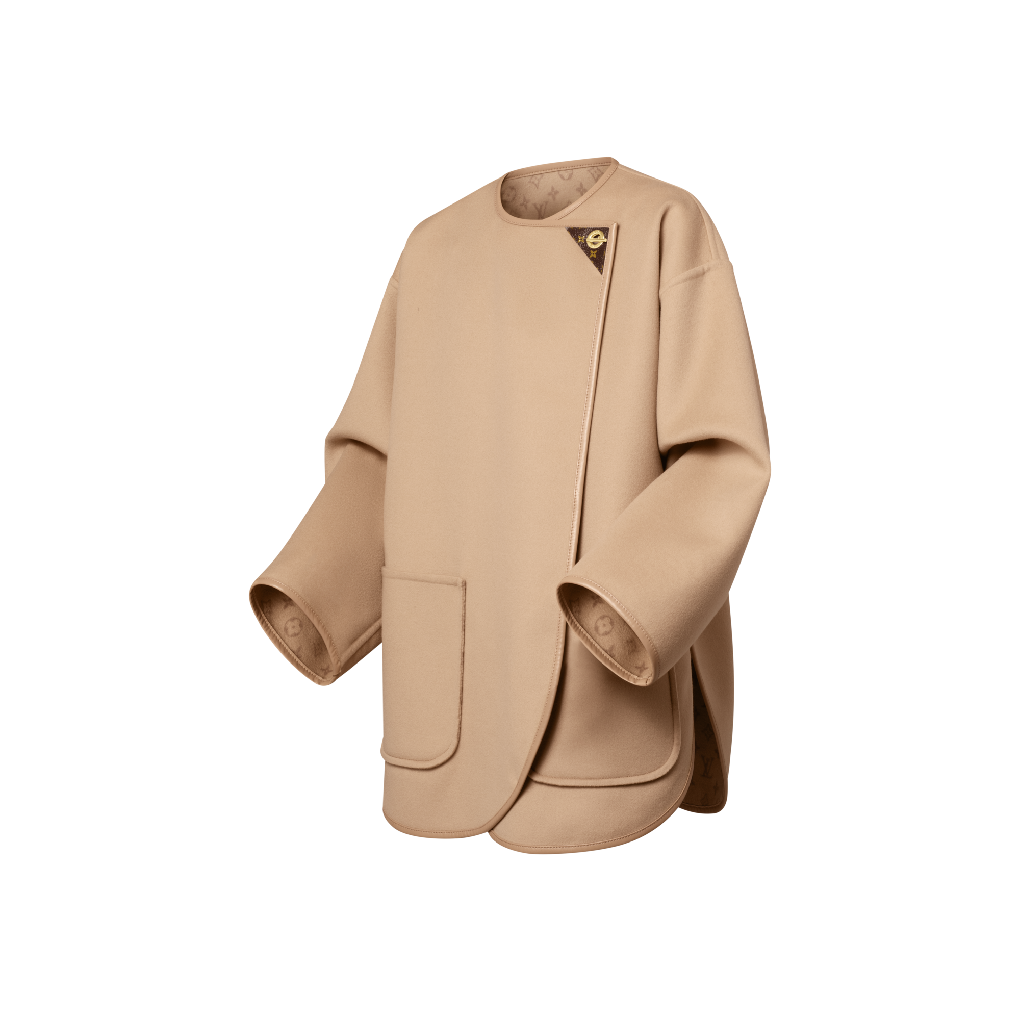  Prêt-à-Porter Manteaux et Vestes Manteau long double-face à attache œillet | Louis Vuitton ® (Zoom produit)