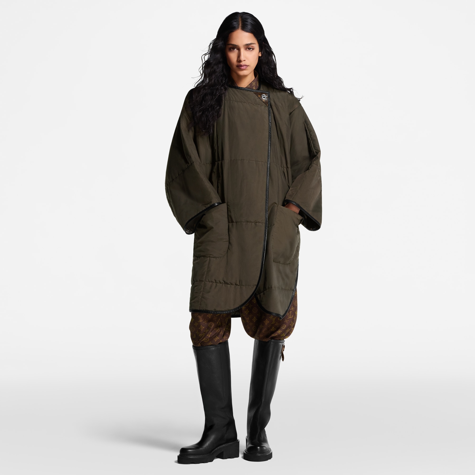  Prêt-à-Porter Manteaux et Vestes Manteau matelassé à attache œillet | Louis Vuitton ® (Zoom produit)