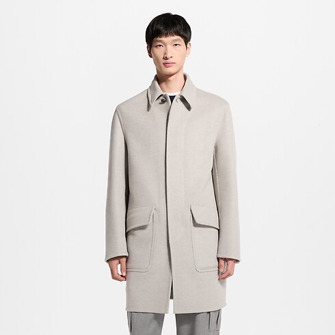 Prêt-à-Porter Manteaux et Blousons Manteau trois-quarts en cachemire double-face | Louis Vuitton ® (Zoom produit)