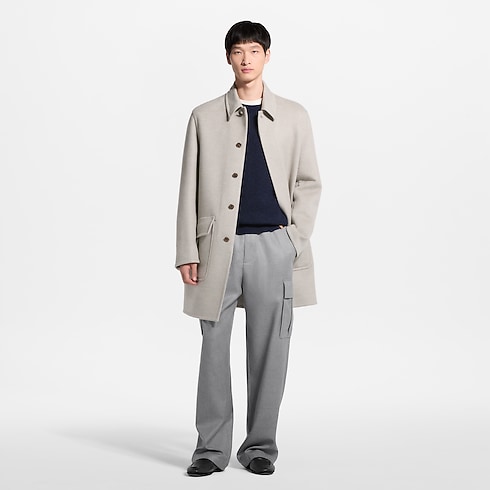 Prêt-à-Porter Manteaux et Blousons Manteau trois-quarts en cachemire double-face | Louis Vuitton ® (Zoom produit)