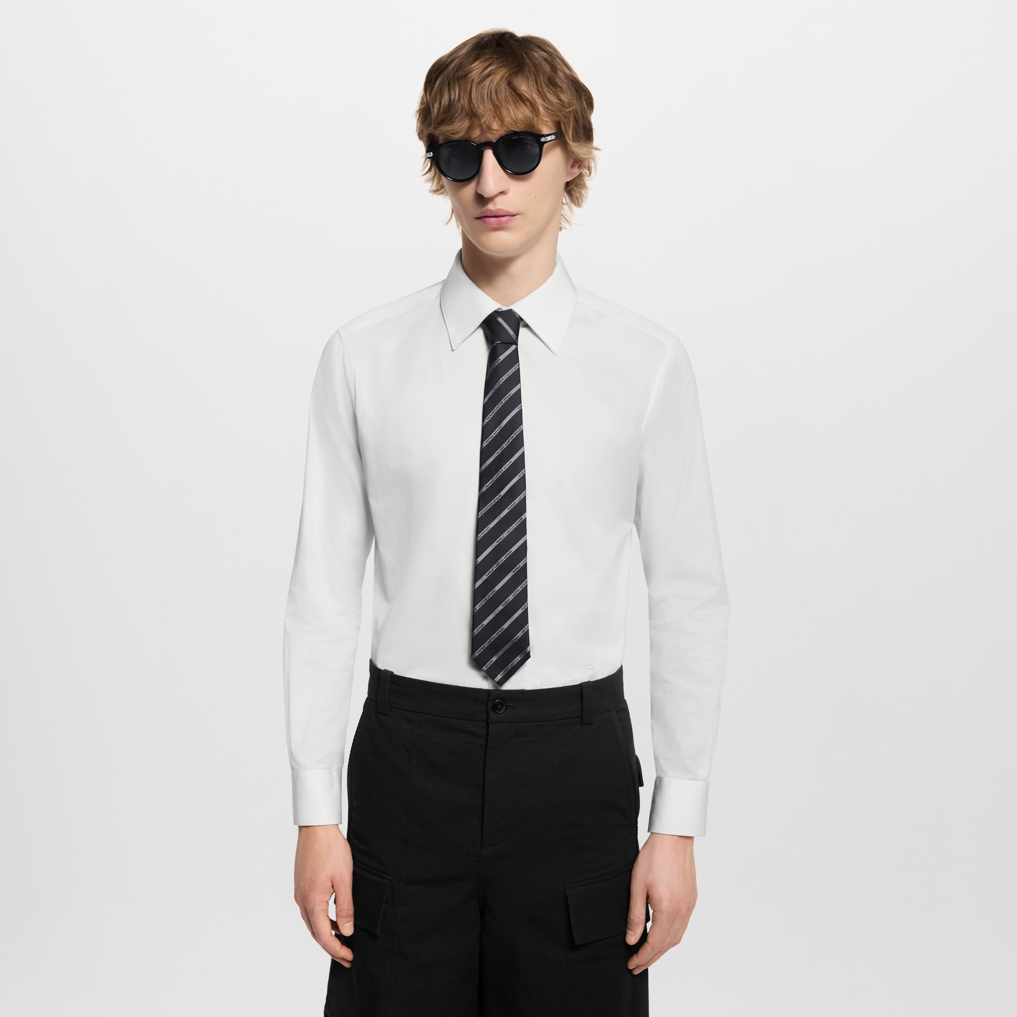 S00 Accessories Ties and Pocket Squares Marque L.Vuitton Deposée Stripes Tie | Louis Vuitton ® (Product zoom)