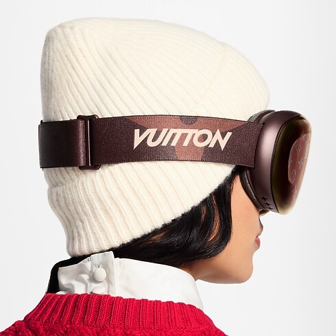 Masque de ski LV 360 vue recadrée et portée