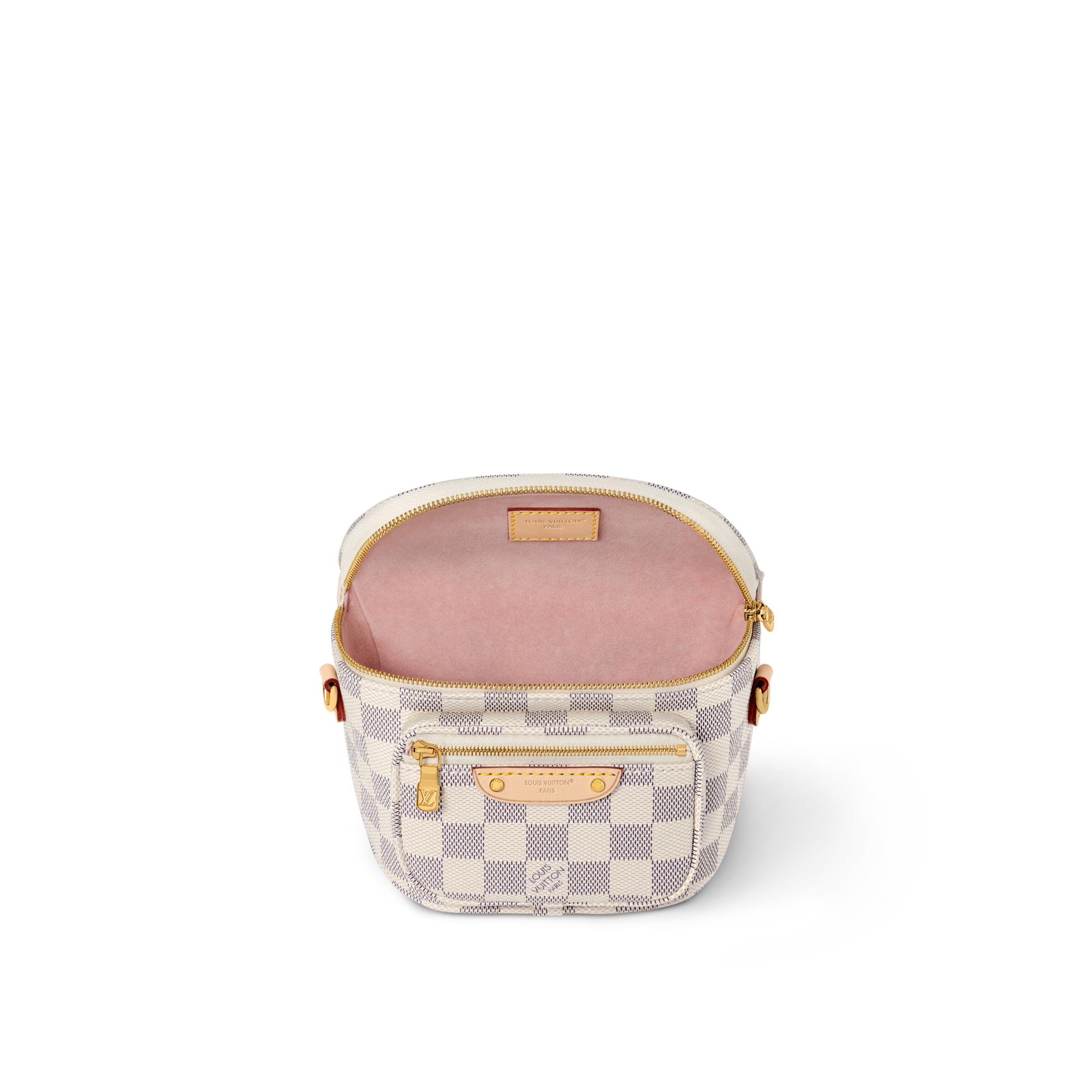 Damier Azur Small Leather Goods Wallets on Chain and Nano Bags Mini Bumbag | Louis Vuitton ® (Product zoom)