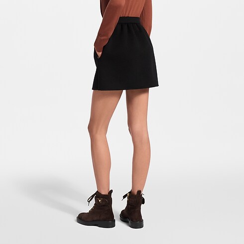 Prêt-à-Porter Jupes et Shorts Mini-jupe à fermeture éclair sur le devant | Louis Vuitton ® (Zoom produit)