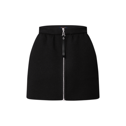 Prêt-à-Porter Jupes et Shorts Mini-jupe à fermeture éclair sur le devant | Louis Vuitton ® (Zoom produit)