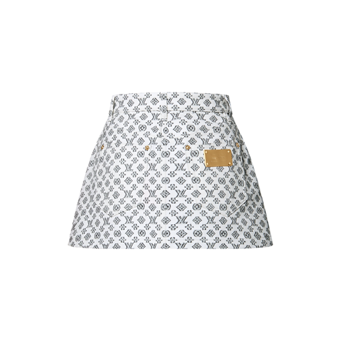 Prêt-à-Porter Jupes et Shorts Mini-jupe Blurry Monogram | Louis Vuitton ® (Zoom produit)