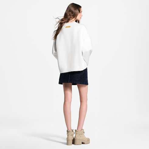 Prêt-à-Porter Nouveautes Pret-a-Porter Mini-jupe en velours floqué Nanogram | Louis Vuitton ® (Zoom produit)