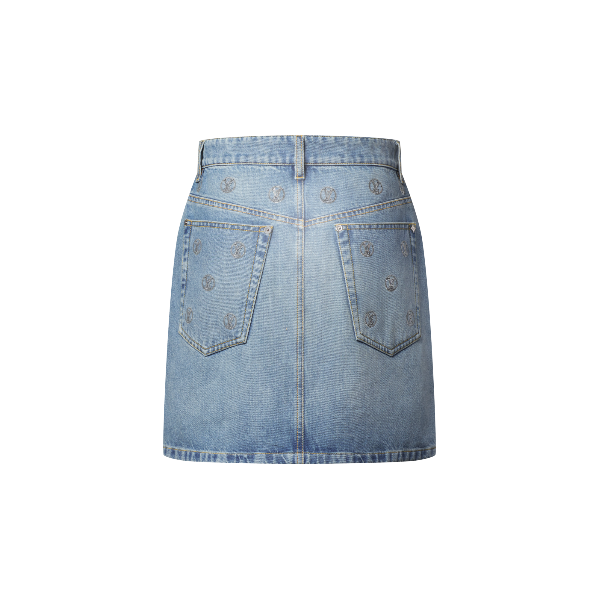  Prêt-à-Porter Jupes et Shorts Mini-jupe LV en denim à sequins | Louis Vuitton ® (Zoom produit)