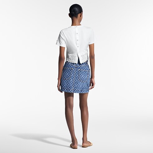 Prêt-à-Porter Jupes et Shorts Mini-jupe Monogram Denim | Louis Vuitton ® (Zoom produit)