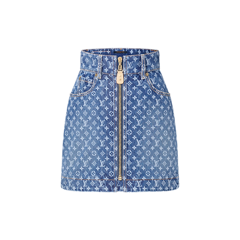 Prêt-à-Porter Jupes et Shorts Mini-jupe Monogram Denim | Louis Vuitton ® (Zoom produit)