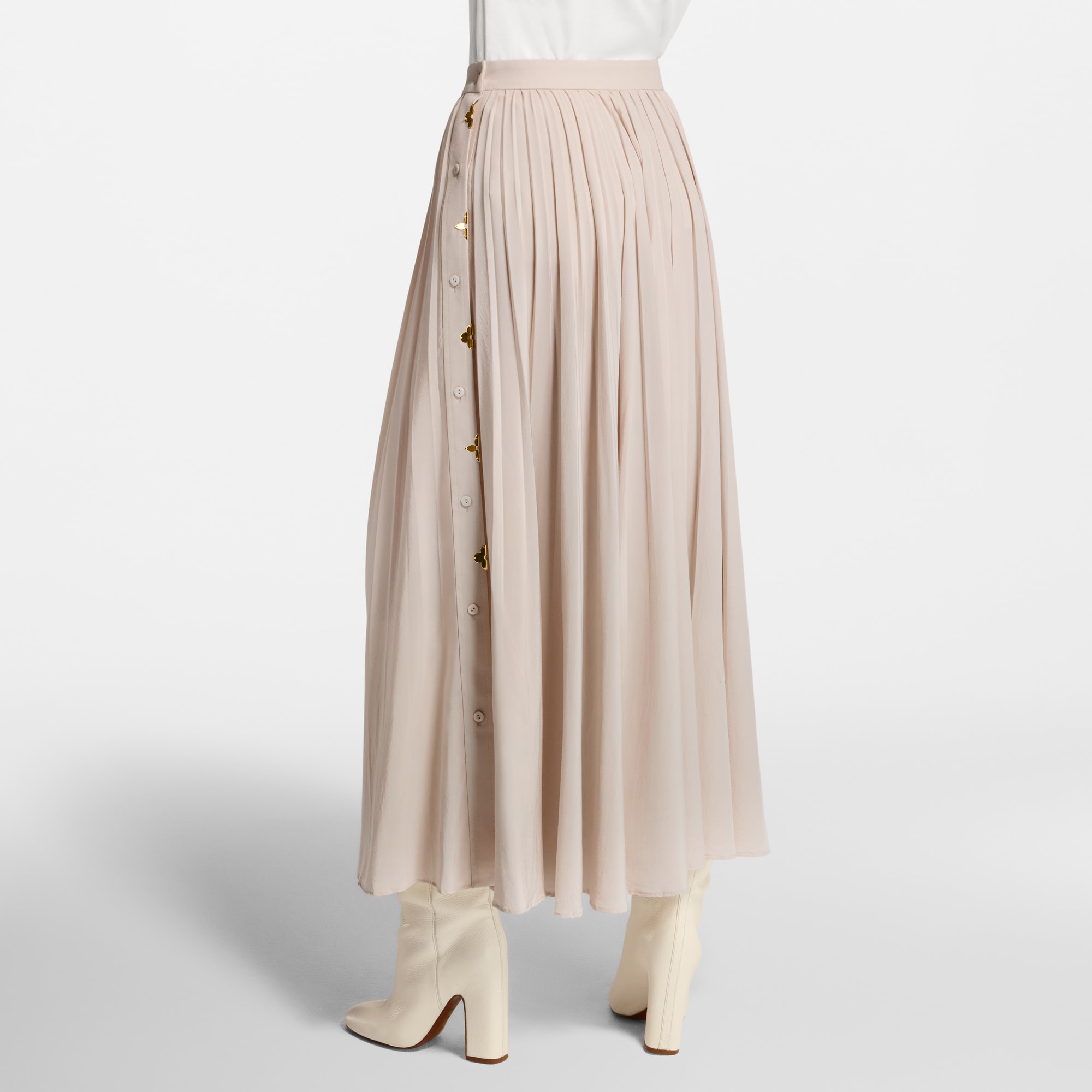  Ready-to-Wear Skirts and Shorts Monogram Accent Pleated Skirt | Louis Vuitton ® (Product zoom)