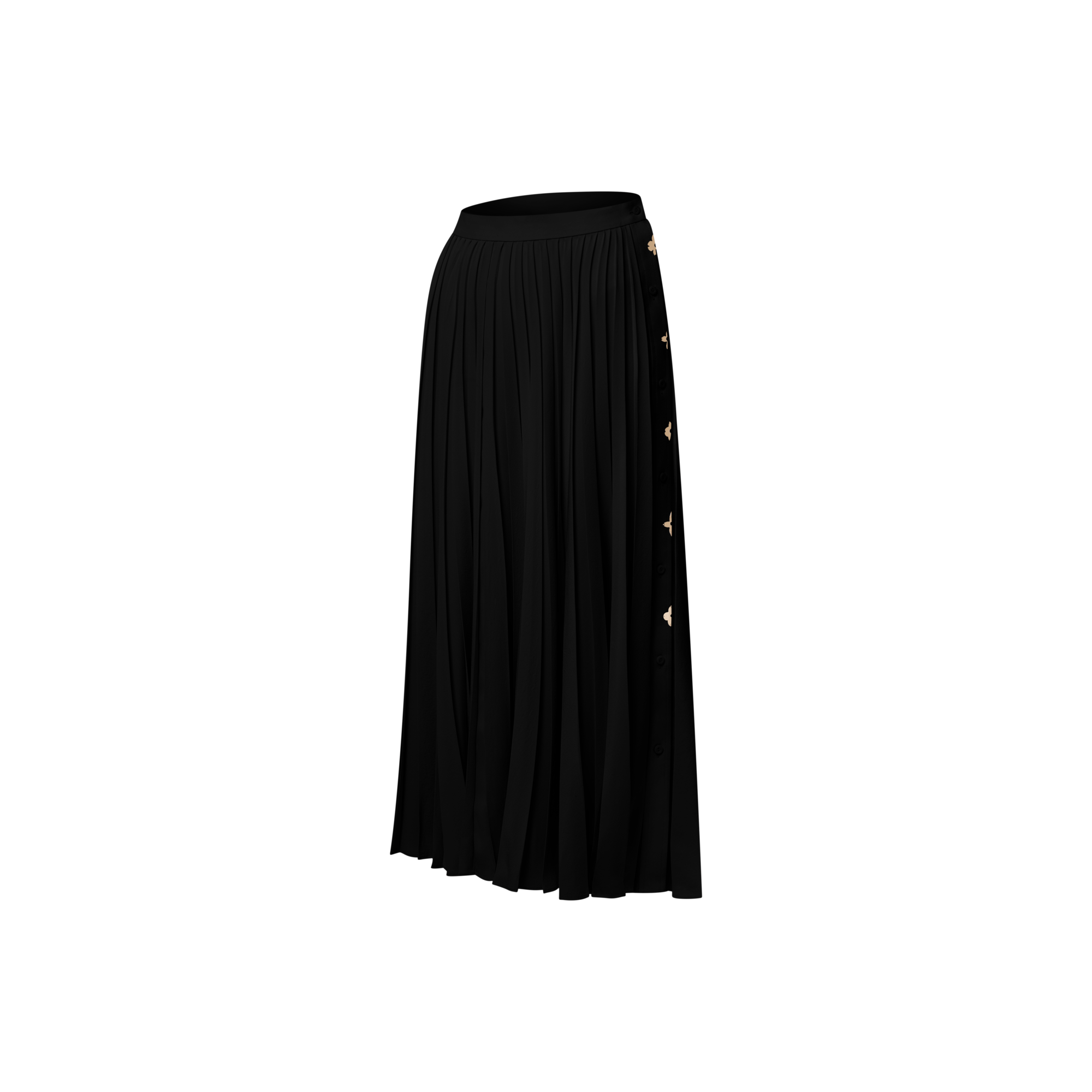  Ready-to-Wear Skirts and Shorts Monogram Accent Pleated Skirt | Louis Vuitton ® (Product zoom)