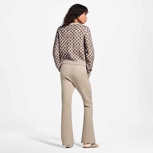 Ready-to-Wear Knitwear Monogram Accent Split Hem Knit Pants | Louis Vuitton ® (Product zoom)