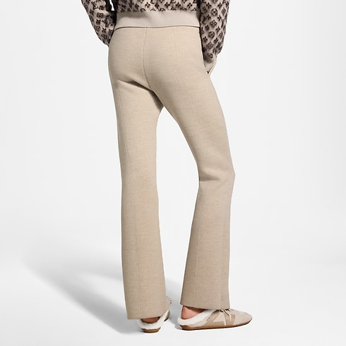 Ready-to-Wear Knitwear Monogram Accent Split Hem Knit Pants | Louis Vuitton ® (Product zoom)