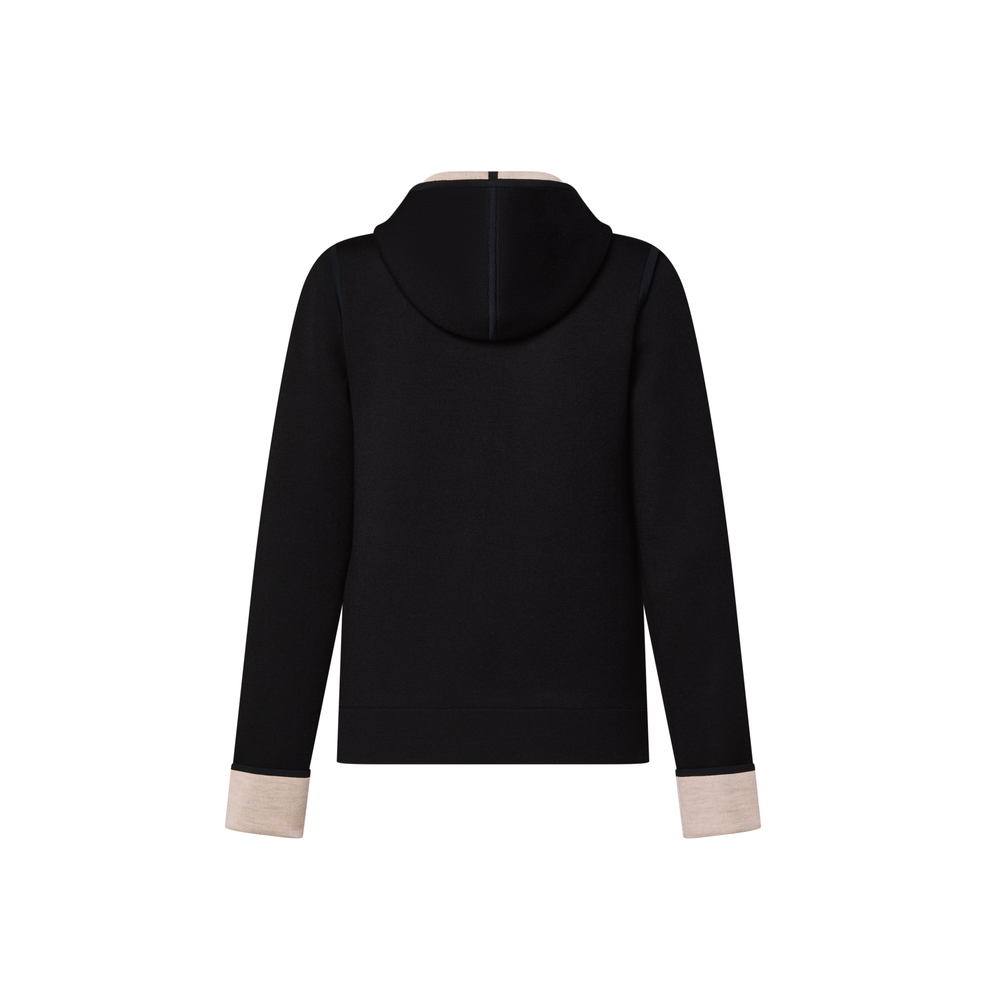 Ready-to-Wear Knitwear Monogram Accent Zip-Up Hoodie | Louis Vuitton ® (Product zoom)