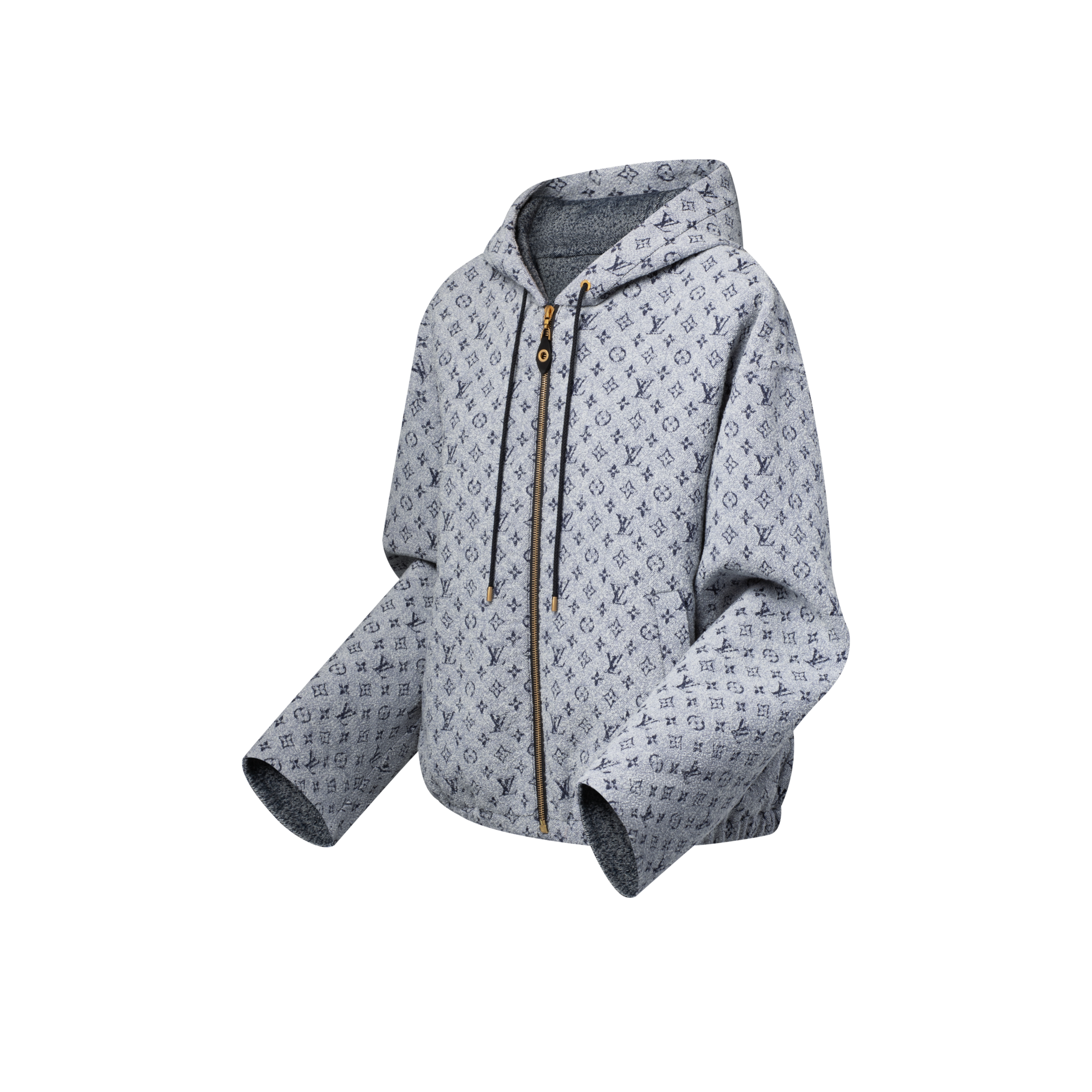  Ready-to-Wear Coats and Jackets Monogram Bouclé Hoodie | Louis Vuitton ® (Product zoom)