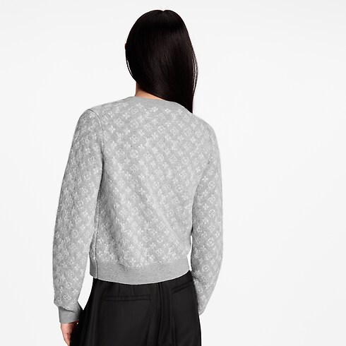 Discontinued Product Obs 10 Monogram Brushed Knit Cardigan | Louis Vuitton ® (Product zoom)