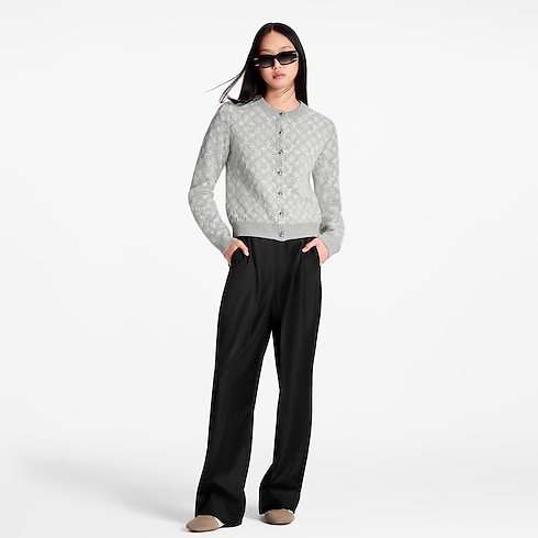 Discontinued Product Obs 10 Monogram Brushed Knit Cardigan | Louis Vuitton ® (Product zoom)