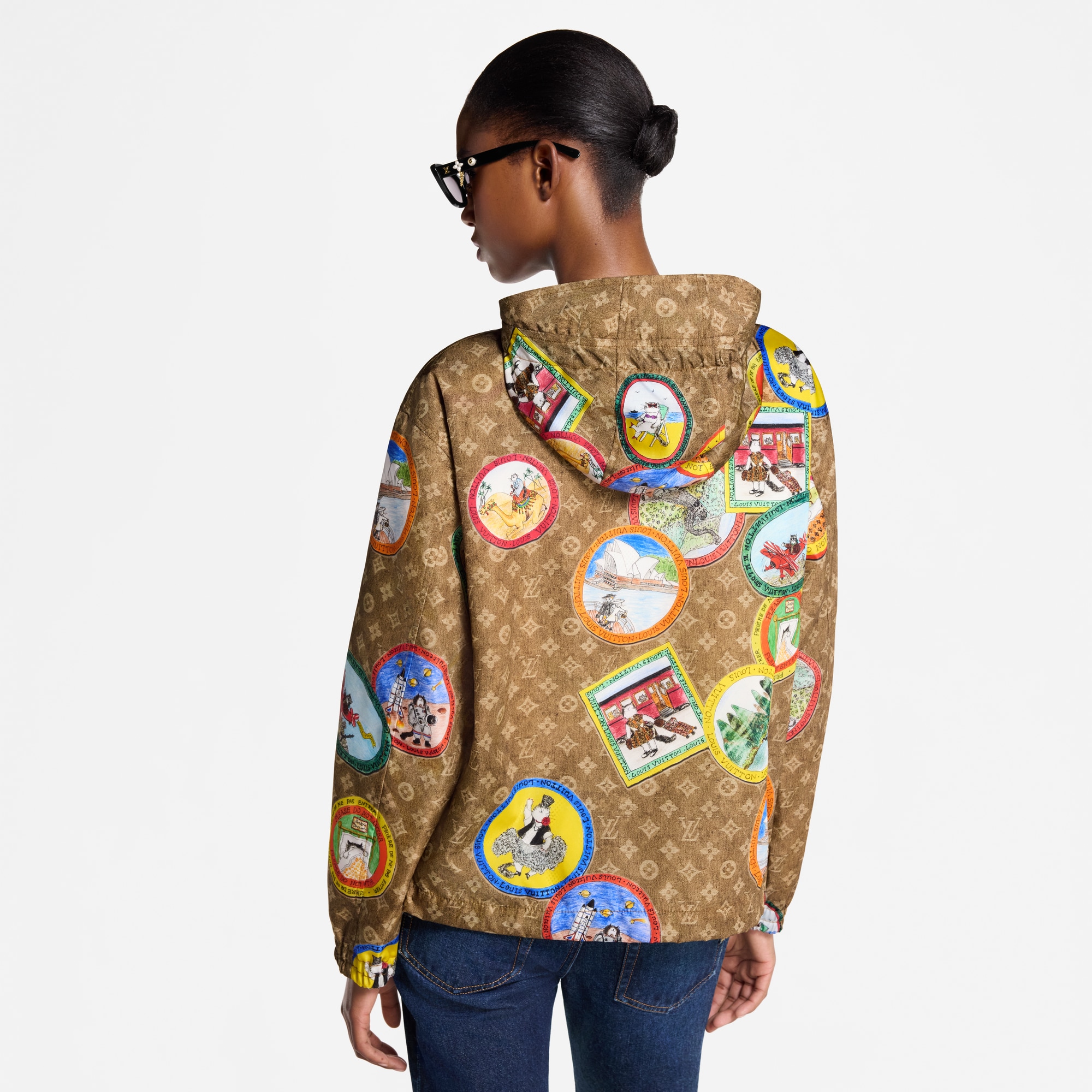  Ready-to-Wear Coats and Jackets Monogram Cat Stamp Parka | Louis Vuitton ® (Product zoom)