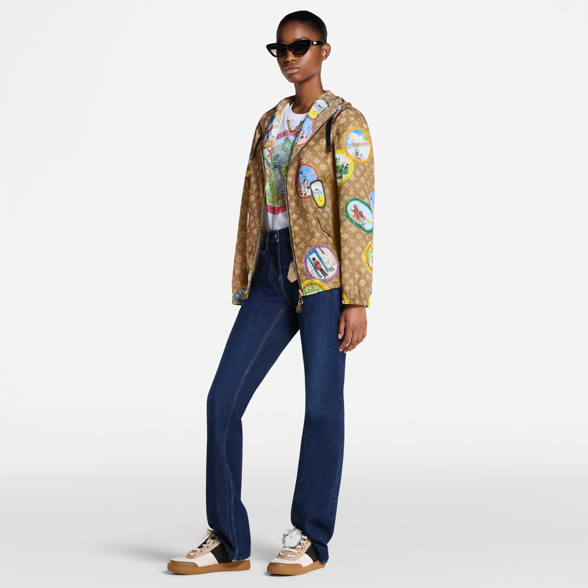  Ready-to-Wear Coats and Jackets Monogram Cat Stamp Parka | Louis Vuitton ® (Product zoom)